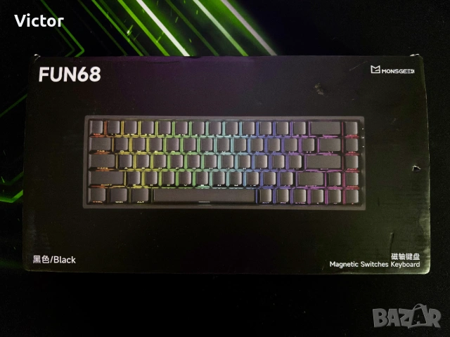 MONSGEEK Akko FUN68 безжична клавиатура с магнитни суичове, снимка 8 - Клавиатури и мишки - 53844662