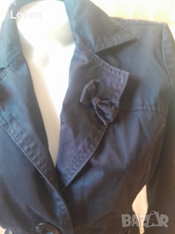 Дамско черно сако с панделка, снимка 3 - Сака - 42058185