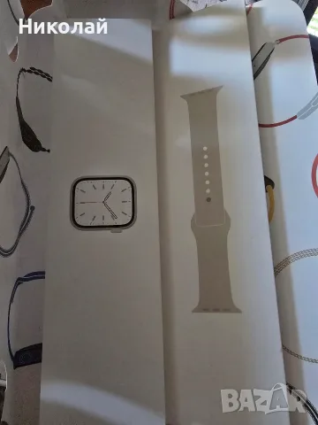 Apple Watch 7 41mm Starlight, снимка 4 - Смарт часовници - 56357925