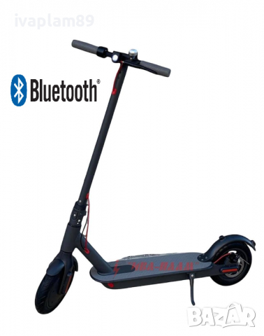 Електрическа тротинетка E-SCOOTER-550W+Цифров километраж+Три режима на управление+’Bluetooth “-2024г, снимка 1 - Мотоциклети и мототехника - 36203585