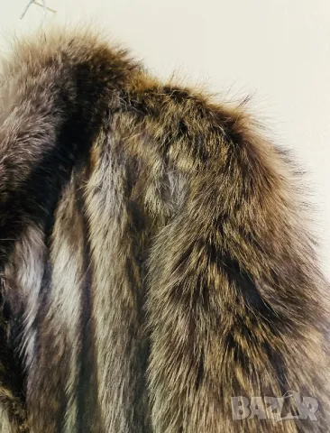 Луксозно палто от енот / естествен косъм, снимка 2 - Палта, манта - 49600905