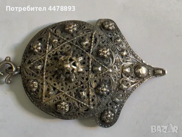 Възрожденски сребърни пафти филигран , снимка 3 - Антикварни и старинни предмети - 56256310