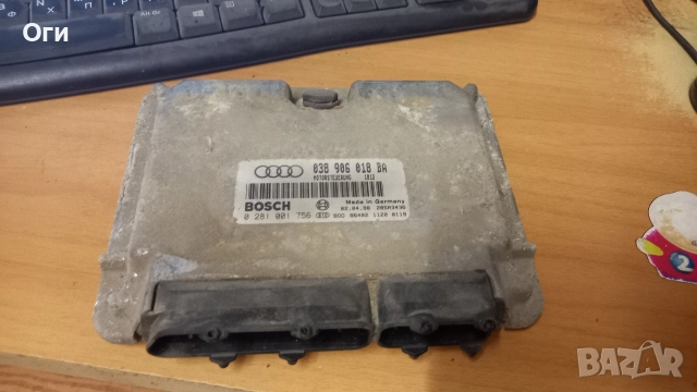 Компютър за Ауди А3 19. TDI 038 906 018 BA / 0 281 001 756