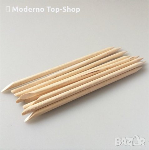 Дървени пръчици за избутване на кожички., снимка 6 - Продукти за маникюр - 34716460