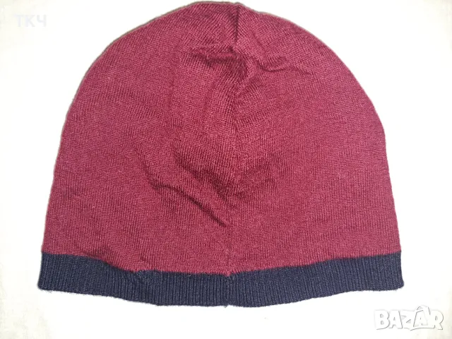 LACOSTE детска двулицева шапка от 100% мерино, снимка 2 - Шапки, шалове и ръкавици - 48410993