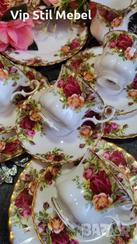 Сервиз Royal Albert, Old County Rose , снимка 9 - Сервизи - 52809753