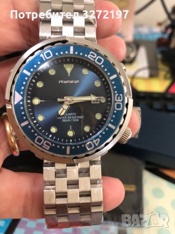 2023 FOXBOX спортен кварцов часовник,водоустойчив,подвижен безел, дата, снимка 2 - Мъжки - 41306659