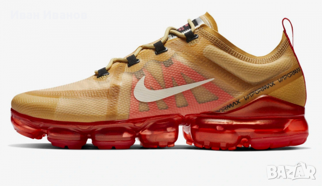 оригинални Nike Air Vapormax 2019 Gold Light номер 39-40, снимка 2 - Маратонки - 36301953