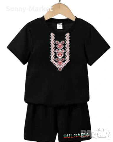 Шевица Детски екип комплект тениска + къси гащи + цифра или буква, снимка 12 - Детски комплекти - 53757529