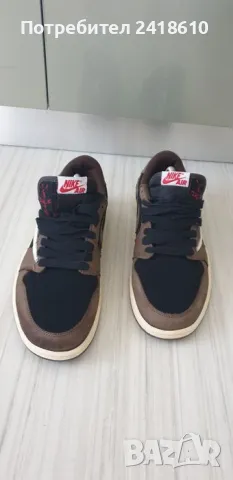 Nike Air Jordan 1 x Travis Scott  Mens Size 42/26.5 UK 7.5  US 8.5 ОРИГИНАЛ! Мъжки Кецове., снимка 13 - Кецове - 47389633