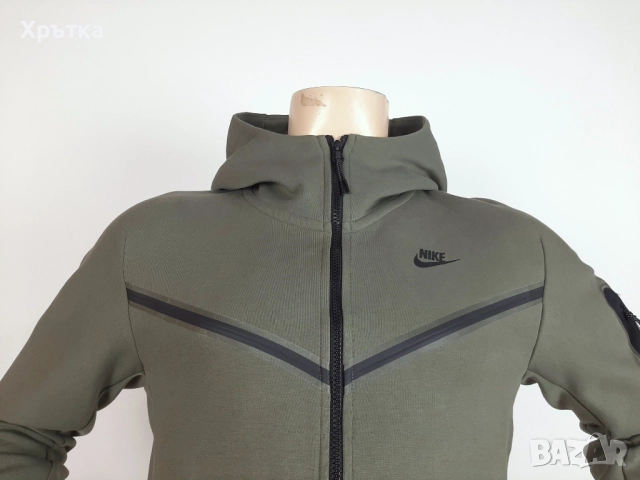 Nike Tech Fleece Windrunner - Оригинално мъжко горнище размер S, снимка 6 - Спортни дрехи, екипи - 52307208