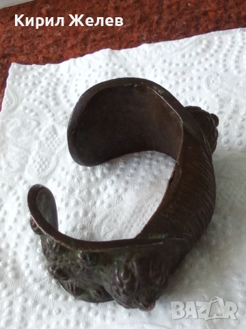Възрожденска гривна рогатка 40326, снимка 5 - Гривни - 53582280