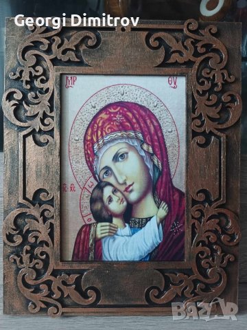 ръчно изработена икона , снимка 4 - Картини - 42210336