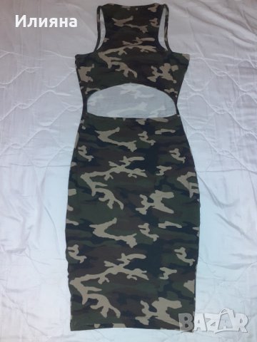Камуфлажна рокля, снимка 2 - Рокли - 35969946