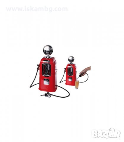 ДИСПЕНСЪР РЕТРО БЕНЗИНОВА КОЛОНКА ЗА НАПИТКИ 1000ML - код ДВОЙНА