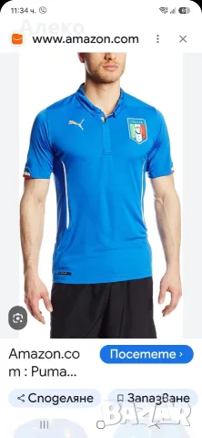 puma Italy тениска M размер. , снимка 2 - Тениски - 55739718