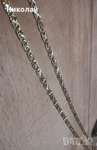 Позлатен сиджир Бохо 14к, снимка 3 - Колиета, медальони, синджири - 53514799