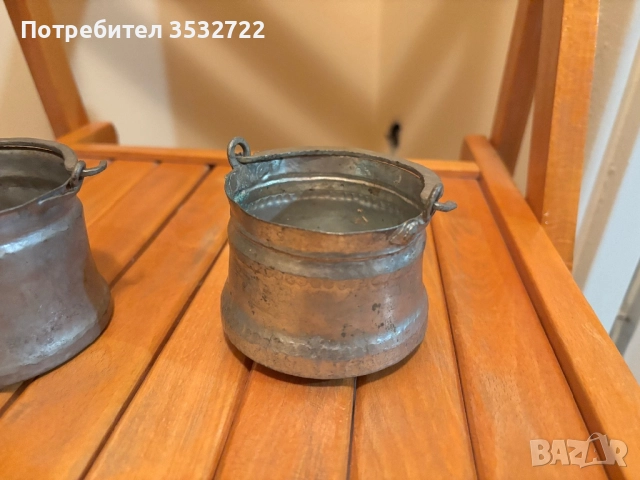 Две малки бакърчета, снимка 2 - Колекции - 52175254
