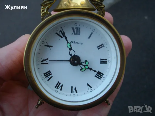 КОЛЕКЦИОНЕРСКИ МИНИ БУДИЛНИК BLESSING WEST GERMANY , снимка 3 - Антикварни и старинни предмети - 48283272
