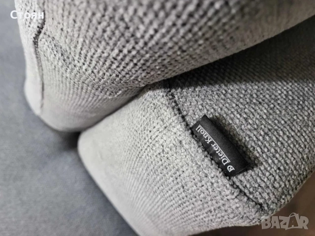 ПРОМОЦИЯ!!! Сив П-образен ъглов диван от плат Dieter Knoll Arzona, снимка 11 - Дивани и мека мебел - 52837803