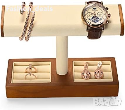 Нов Органайзер за бижута Държач за часовник Масивно дърво 