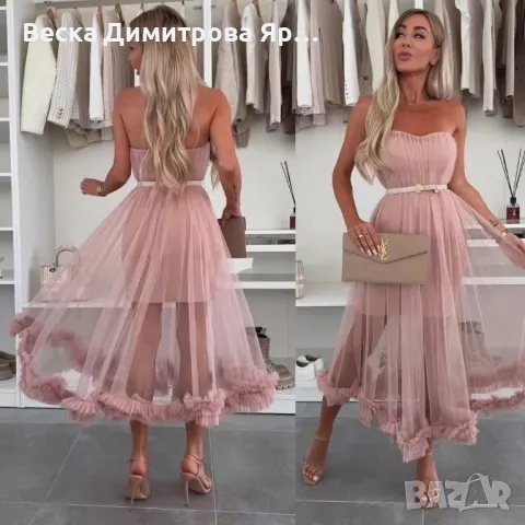 Дамска рокля , снимка 2 - Рокли - 49668590