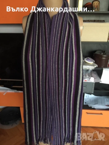 Зимен шал вълна Tommy Hilfiger, снимка 2 - Шалове - 53231213