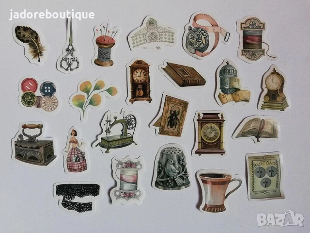 Скрапбук стикери за декорация планер 23 бр /комплект - различни видове, снимка 8 - Други - 38248929