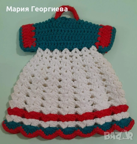 Ръчно плетена рокличка за кукла, снимка 2 - Кукли - 53486997