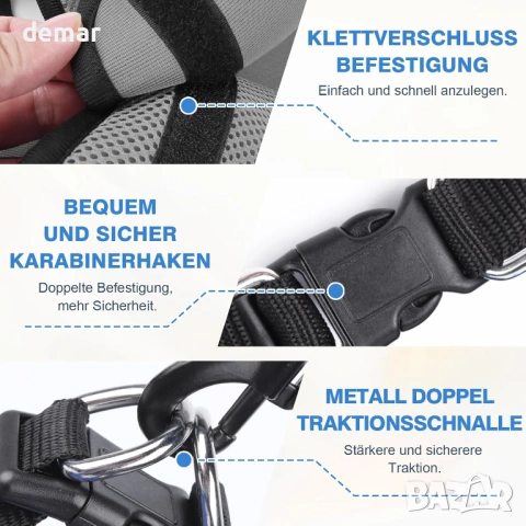 Кучешка инвалидна количка за задни крака, двуколесна, регулируема, М, снимка 8 - За кучета - 53644559