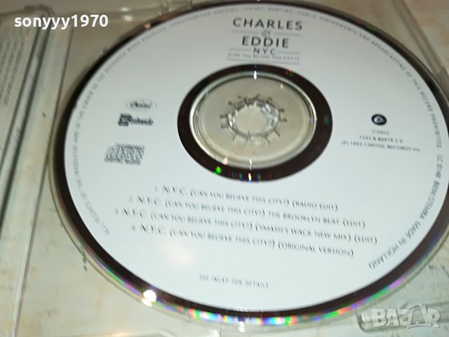 CHARLES & EDDY NYC CD MADE IN HOLLAND 0904231723, снимка 13 - CD дискове - 40311581