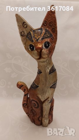 Декоративна арт фигура на котка, коте, декорация