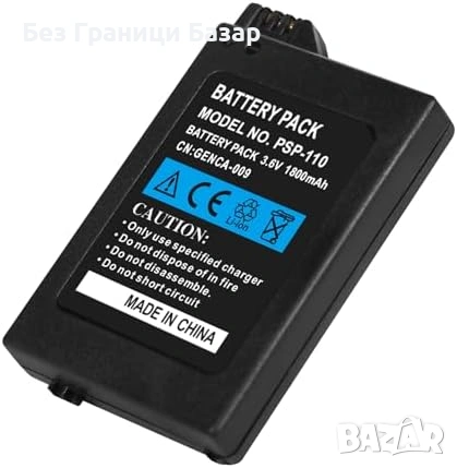 Нова Презареждаема Li-ion батерия 1800mAh за Sony PSP 1000 3.6V фото