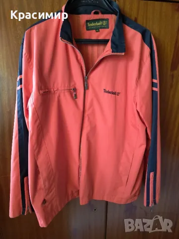 Лятно късо яке Timberland, цвят корал, снимка 2 - Якета - 50353796