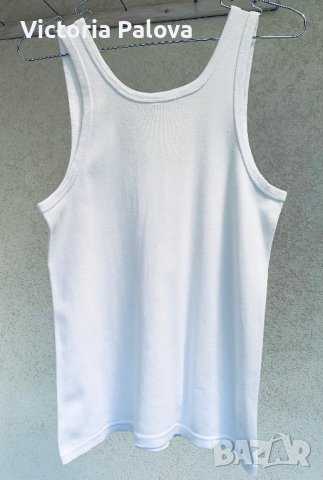 Бял летен потник памук, снимка 3 - Потници - 41084225