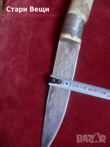 Ловен нож с дръжка от еленов рог Терна, снимка 3 - Ножове - 52947343