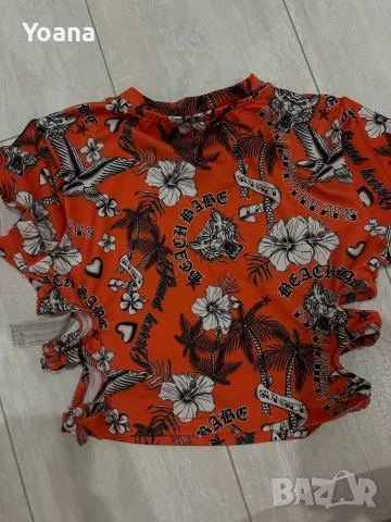 Тениска BERSHKA, снимка 3 - Тениски - 50402321