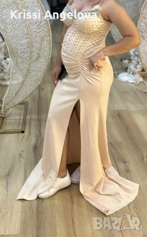 Красива и елегантна рокля с камъни , снимка 2 - Сватбени рокли - 52382530