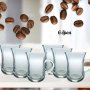 6 стъклени чаши - комплект , снимка 1 - Чаши - 44142860