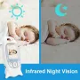 MYPIN Бебефон, 2.0" LCD екран Видео Бебефони с камера и нощно виждане, снимка 4
