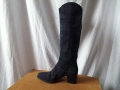 № 37 дамски ботуши естествен велур в син цвят, снимка 11