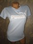 Puma  S- Оригинална дамска тениска в светлосиньо с лого, снимка 2