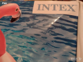 Надуваем дюшек Intex Flamingo Pink 218 х 211 х 136 см , снимка 4