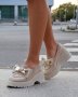 Велурени обувки на платформа , снимка 1 - Дамски ежедневни обувки - 41797982