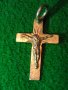 КРАСИВО КАТОЛИЧЕСКО СРЕБЪРНО РАЗПЯТИЕ КРЪСТ БИЖУТЕРСКА ИЗРАБОТКА 38431, снимка 1