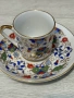 Сервиз за двама два комплекта чаши ръчно рисувани с позлата , снимка 10