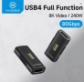 Hagibis USB C Female to USB C Female Adapter 80Gbps 240W, снимка 1