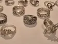 Сребърни пръстени, съветски различни, снимка 2