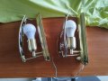 Стенни лампи - 2бр. аплици със златиста основа и стъкло, снимка 14