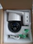 Соларна безжична въртяща се водоустойчива камера WI FI 5MP iCSee LED осветяване, снимка 3